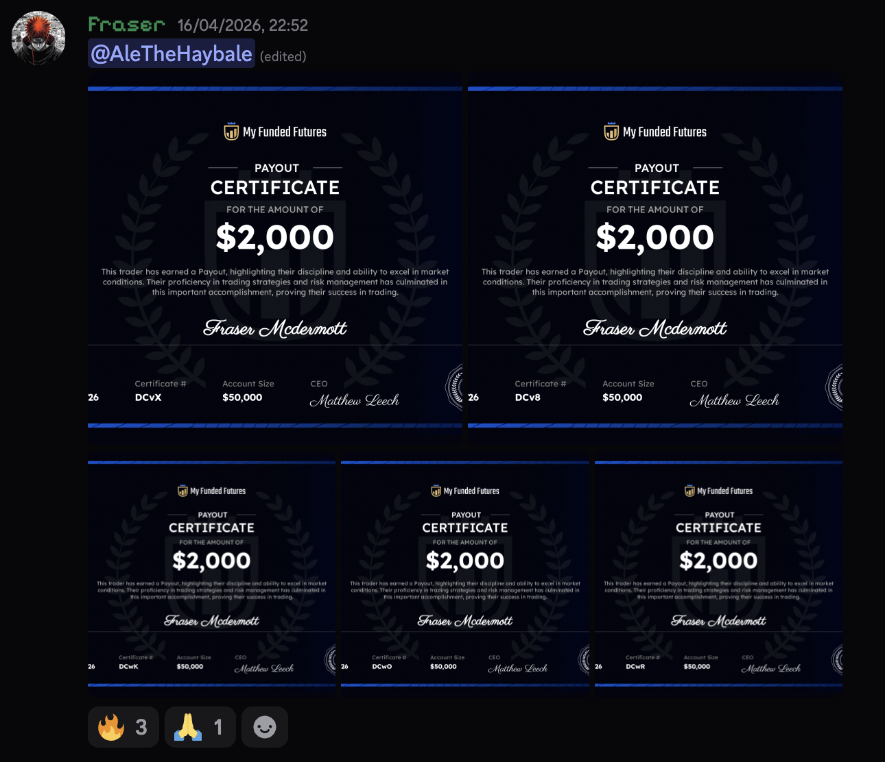 Student payout 3