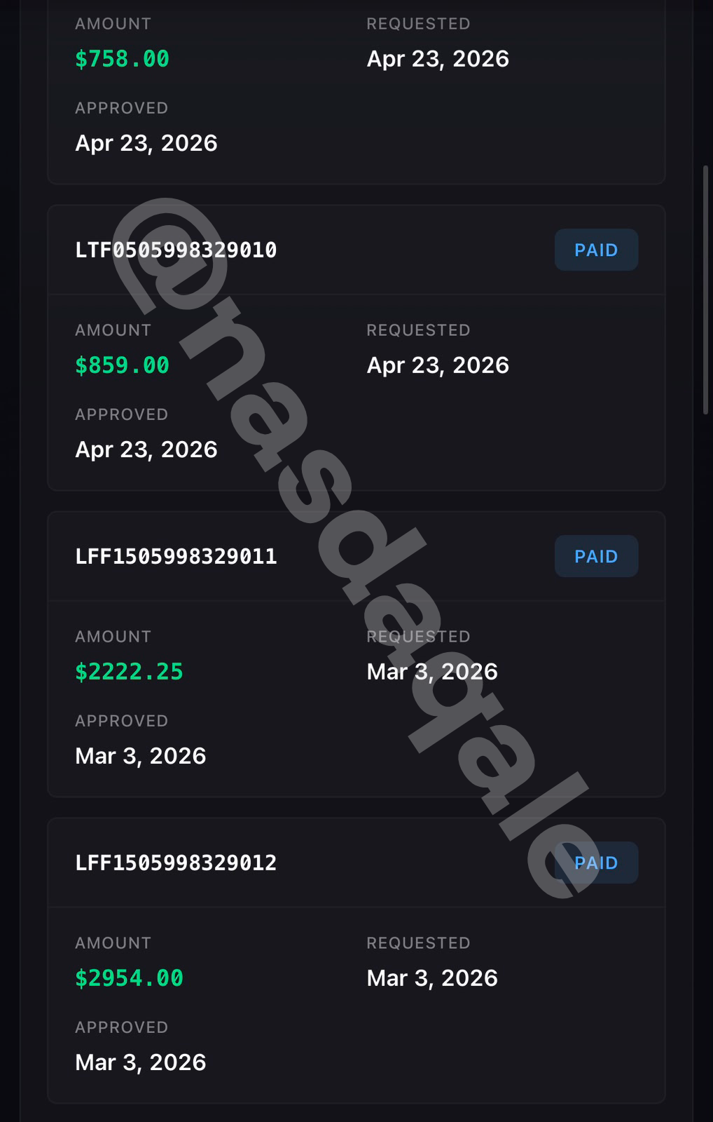 Coach payout 13